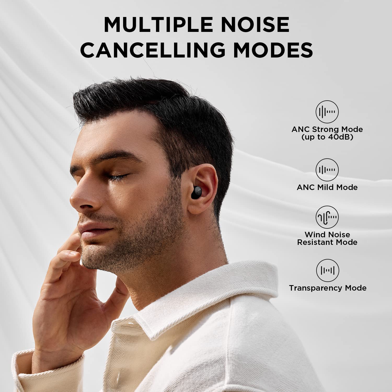 Amazon.com: 1MORE ComfoBuds Mini Hybrid Active Noise Cancelling ...
